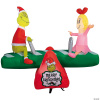 Grinch and Cindy Lou on Animated Teetor Totter Christmas Inflatable